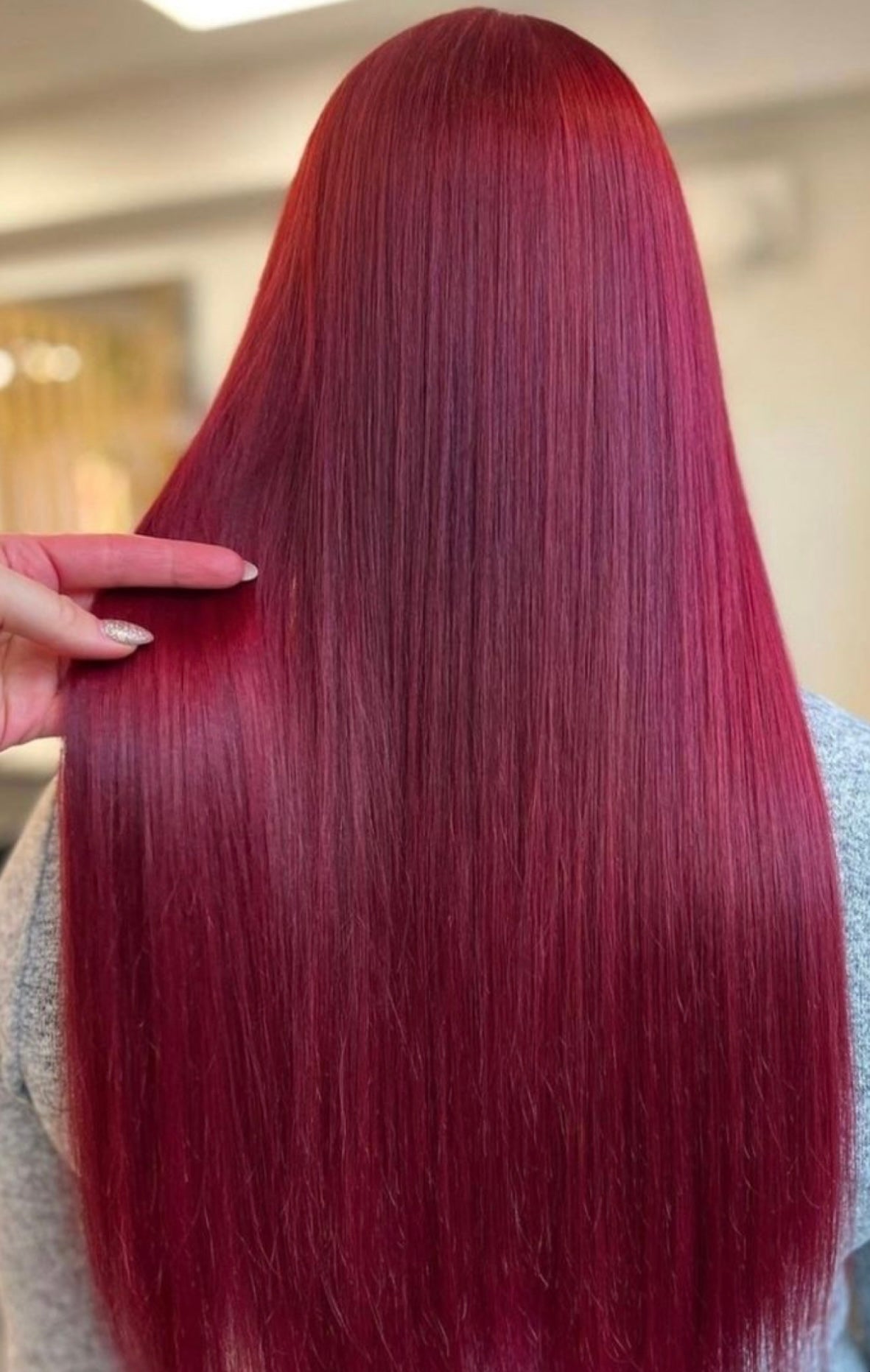 Tape hair - Cherry Red
