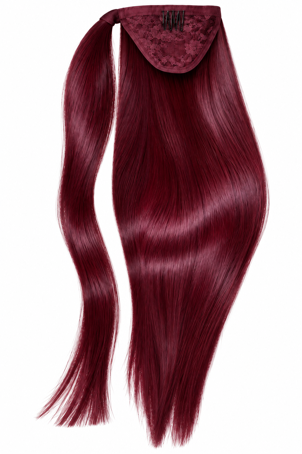 Ponytail Cherry Red
